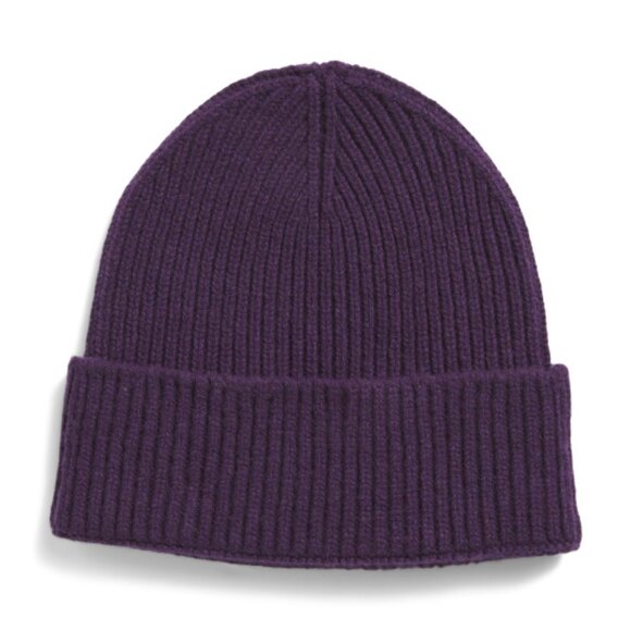 NEW TESMA Made In Italy Recycled Cashmere And Wool Blend Ribbed Beanie 1025 2m1 - Picture 1 of 3